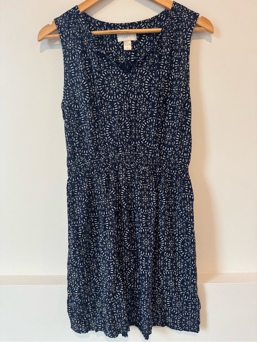 LOFT Sleeveless Printed Dress